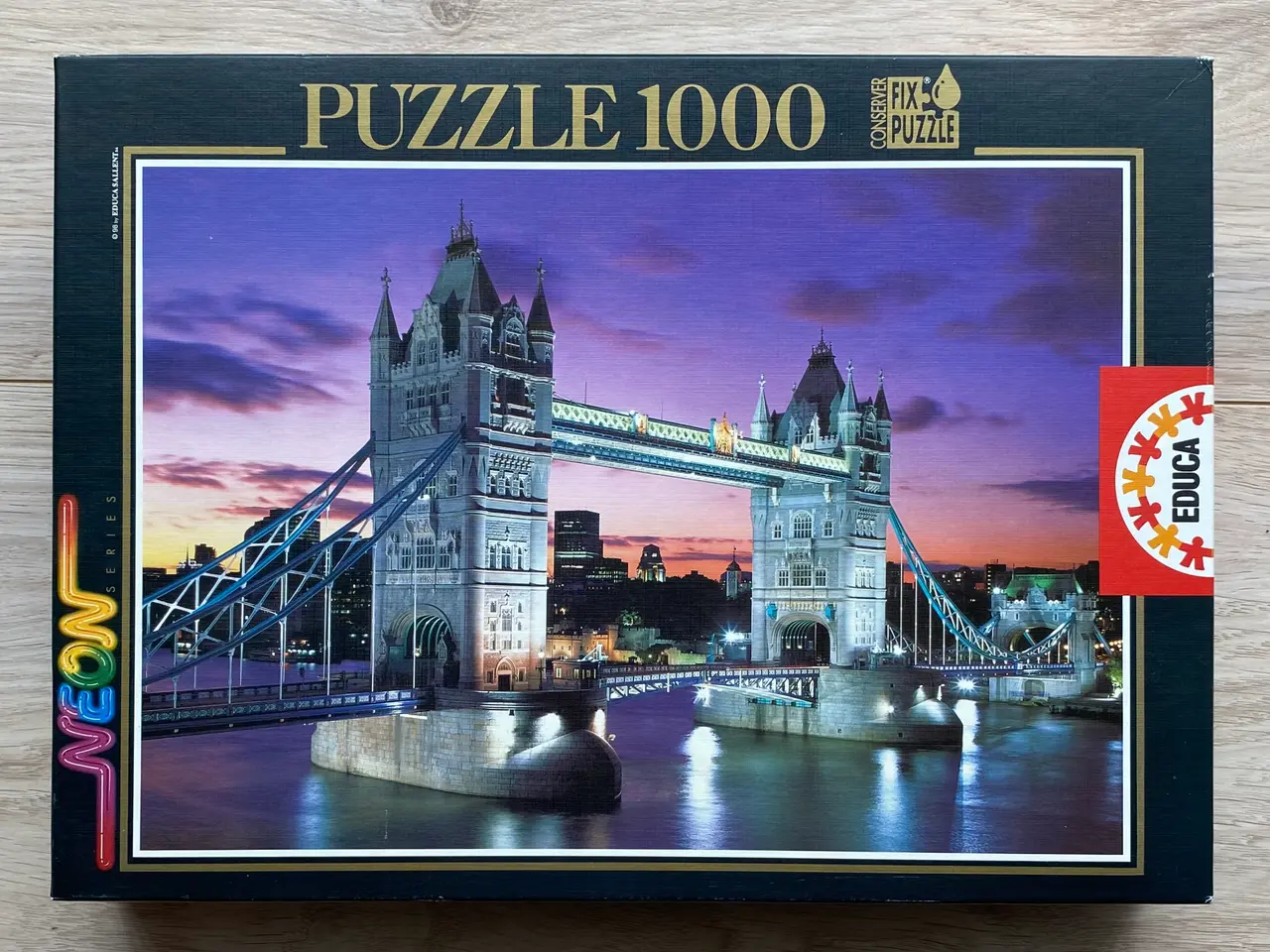 Billede 1 - Tower Bridge, London (Neon) 1000 brikker