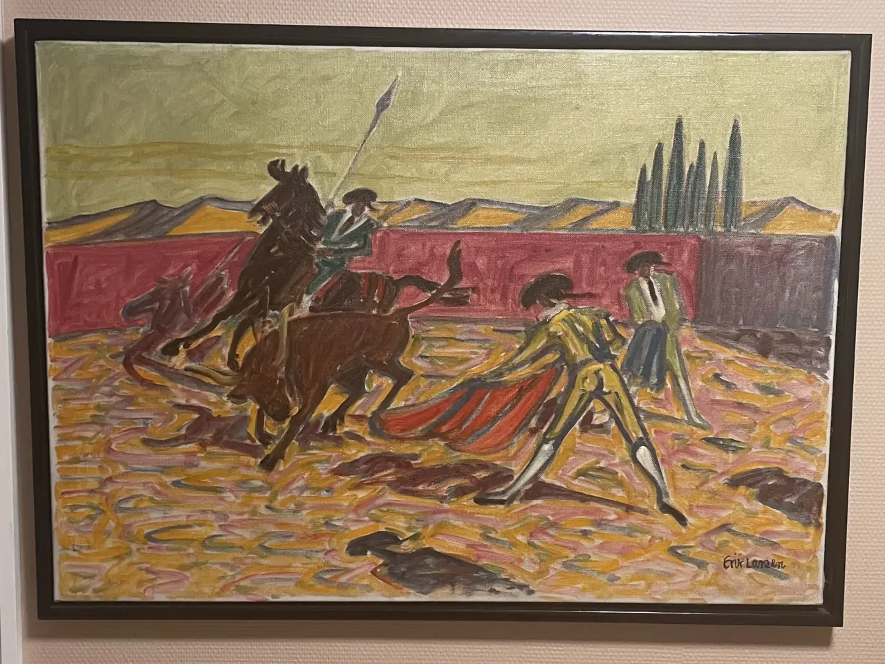 Billede 1 - Erik Larsen Maleri (69x97cm) !