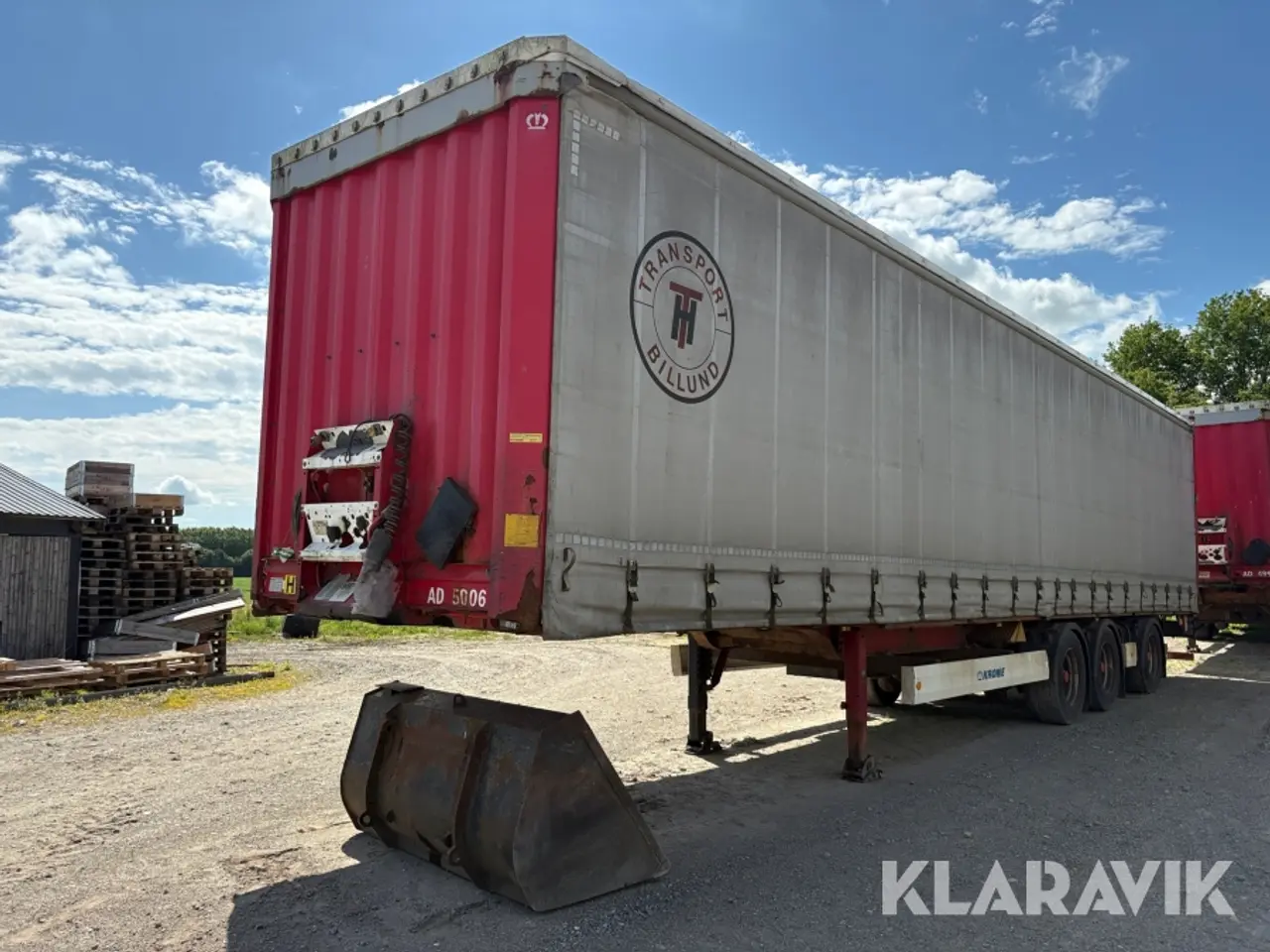 Billede 1 - Trailer Krone SD med presseningsopbygning