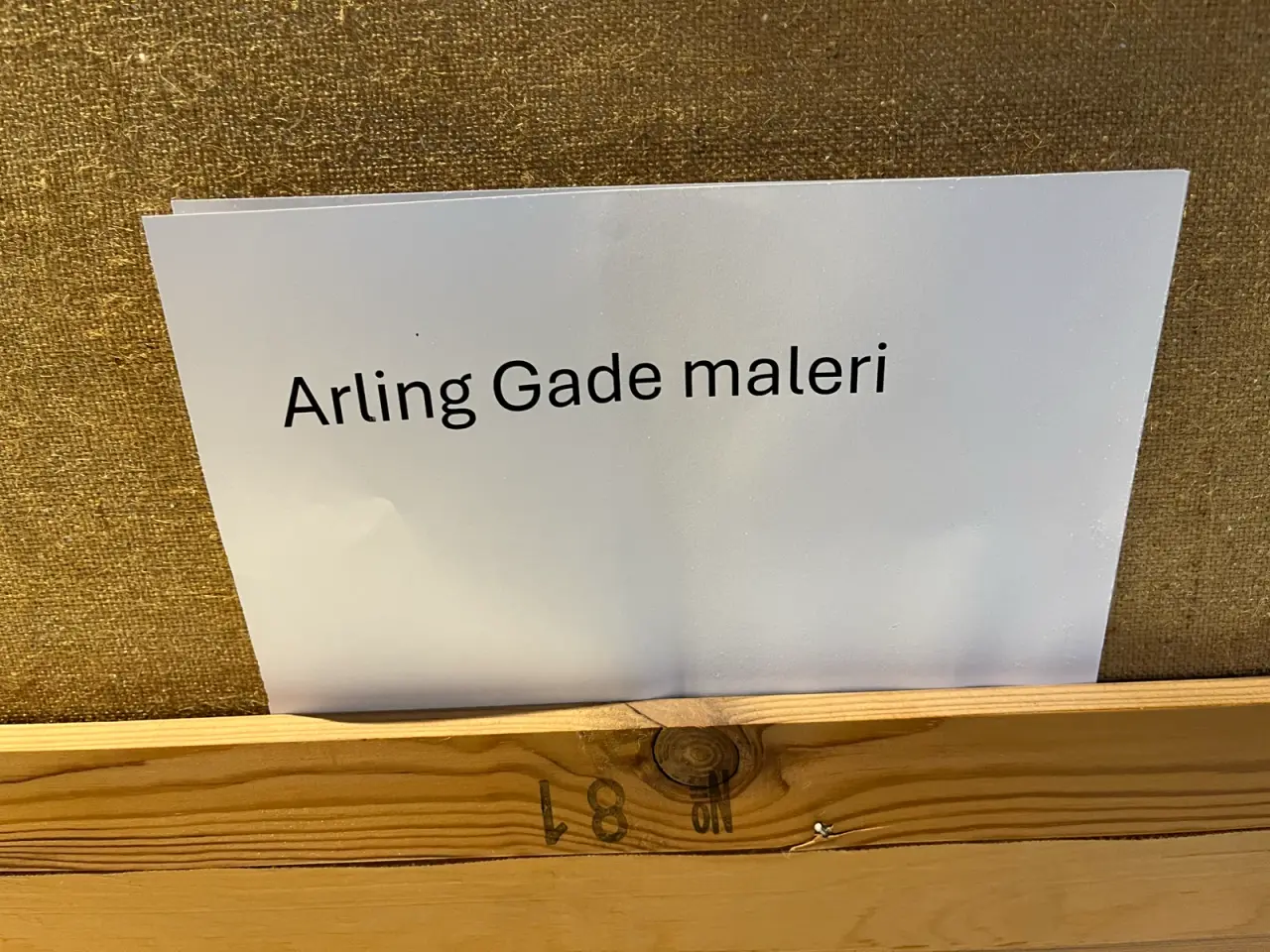 Billede 7 - Eksklusiv oliemaleri af Arling Gade fra Ålborg.