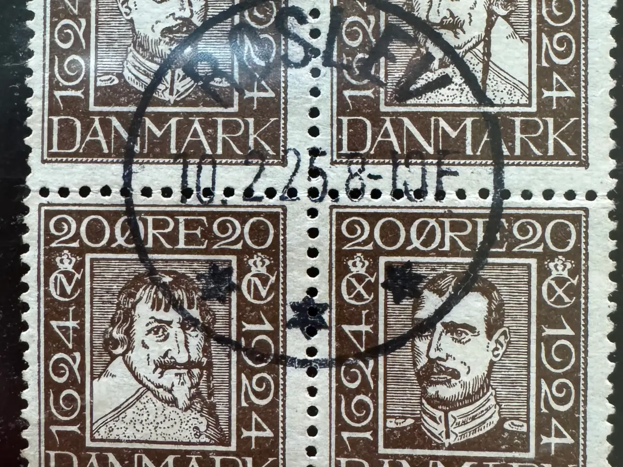 Billede 10 - AFA 132 - 143 Fireblok 1924 Postvæsnets 300-års
