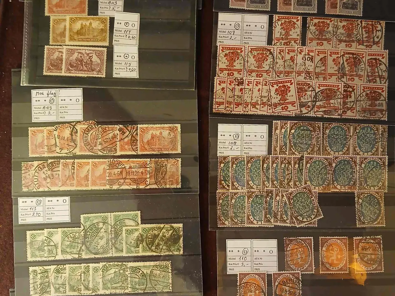 Billede 11 - Deutsches Reich (455) Kartotek med I alt 956 planc