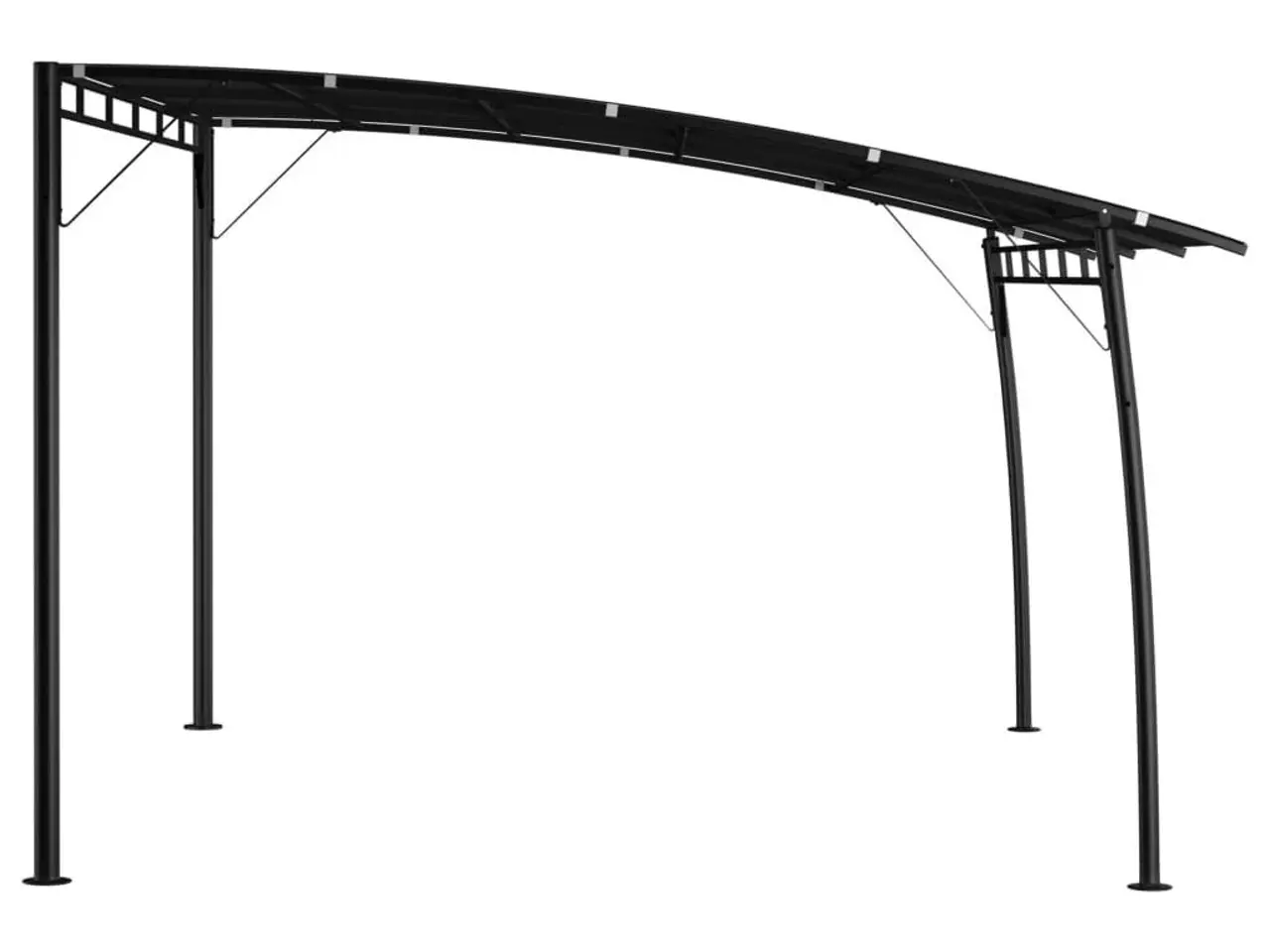 Billede 3 - Fritstående havemarkise 4 × 3 × 2,55 m - antracitgrå