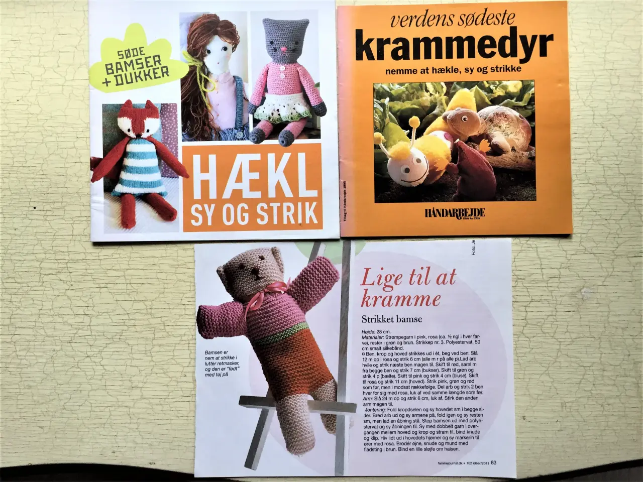 Billede 8 - Hækl. sy og strik søde tøjdyr, krammedukker m.m.