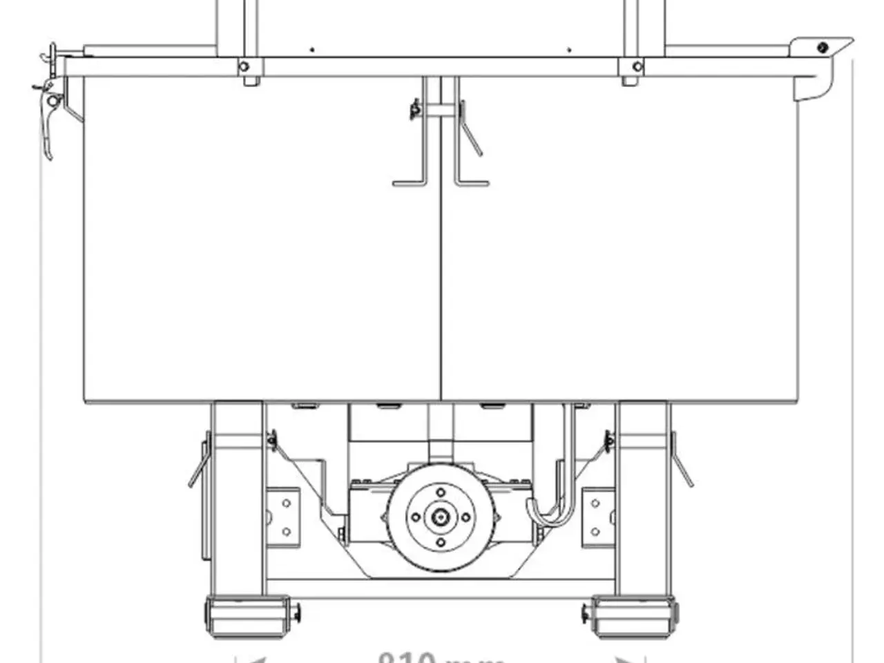 Billede 2 - Fk Maschinery Tvangsblander Pto UBCM800 - 800L