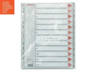 Esselte plastiklommeinddeler fra Esselte (str. 30x24,5 cm)