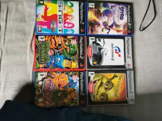 6 fede ps2 spil 50-175kr pr stk