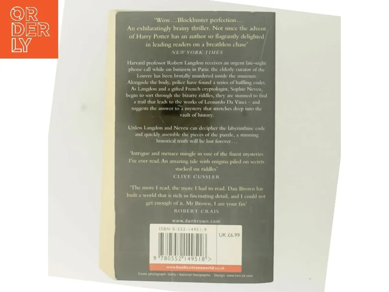 Billede 3 - The Da Vinci Code af Dan Brown (Bog)