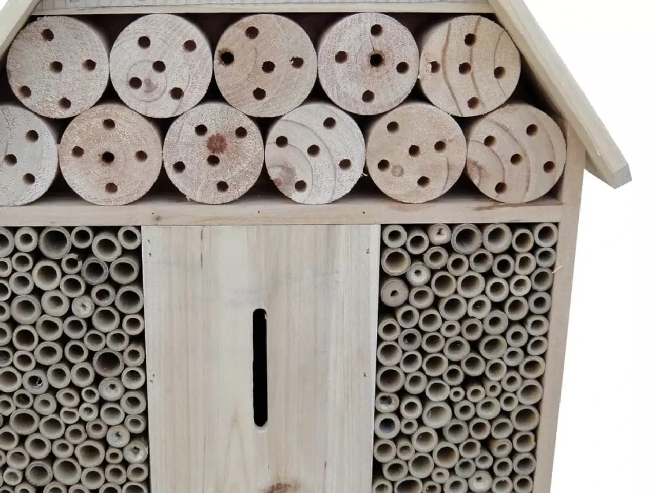 Billede 6 - Insekthotel XXL i massivt træ - 45,5 x 15 x 99 cm