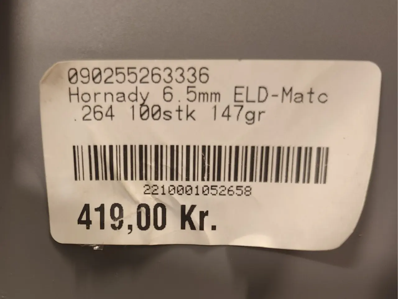 Billede 1 - HORNADY ELD MATCH
