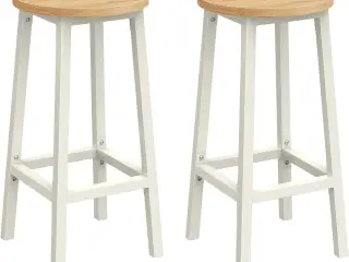 Barstole 2 stk. med fodstøtte LBC032W09 - 65 cm