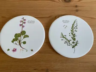 Flora Danica platte, vintage - samlet pris 30 kr.