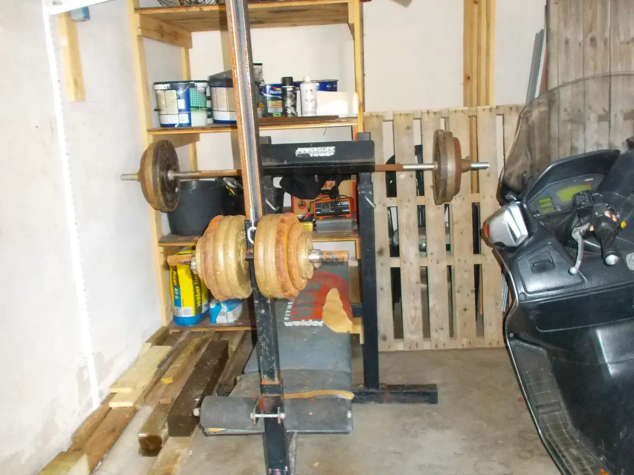 Billede 1 - træningsbænk,ældre,90 kg vægte