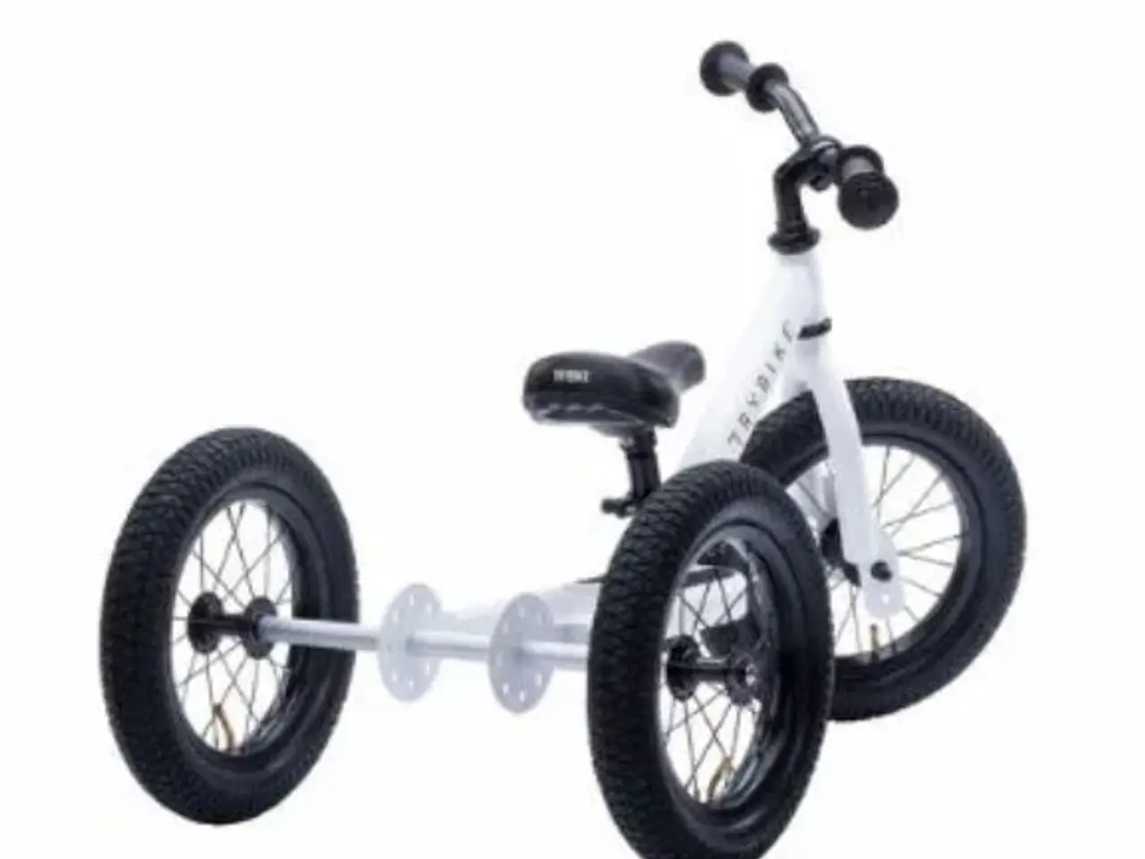 Billede 3 - Trybike løbecykel 3 hjulet Hvid/sort