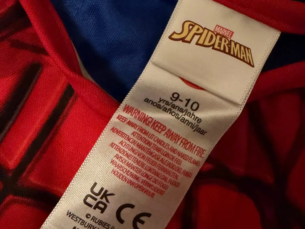 Billede 4 - Spider-Man kostume 9–10 år med 2 masker (Rubie's)
