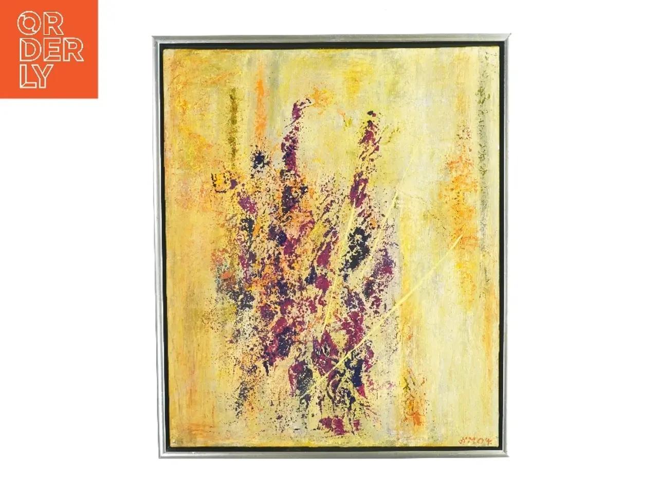 Billede 1 - Billedramme med maleri fra Ukendt (str. LB:63,5x53,5cm)