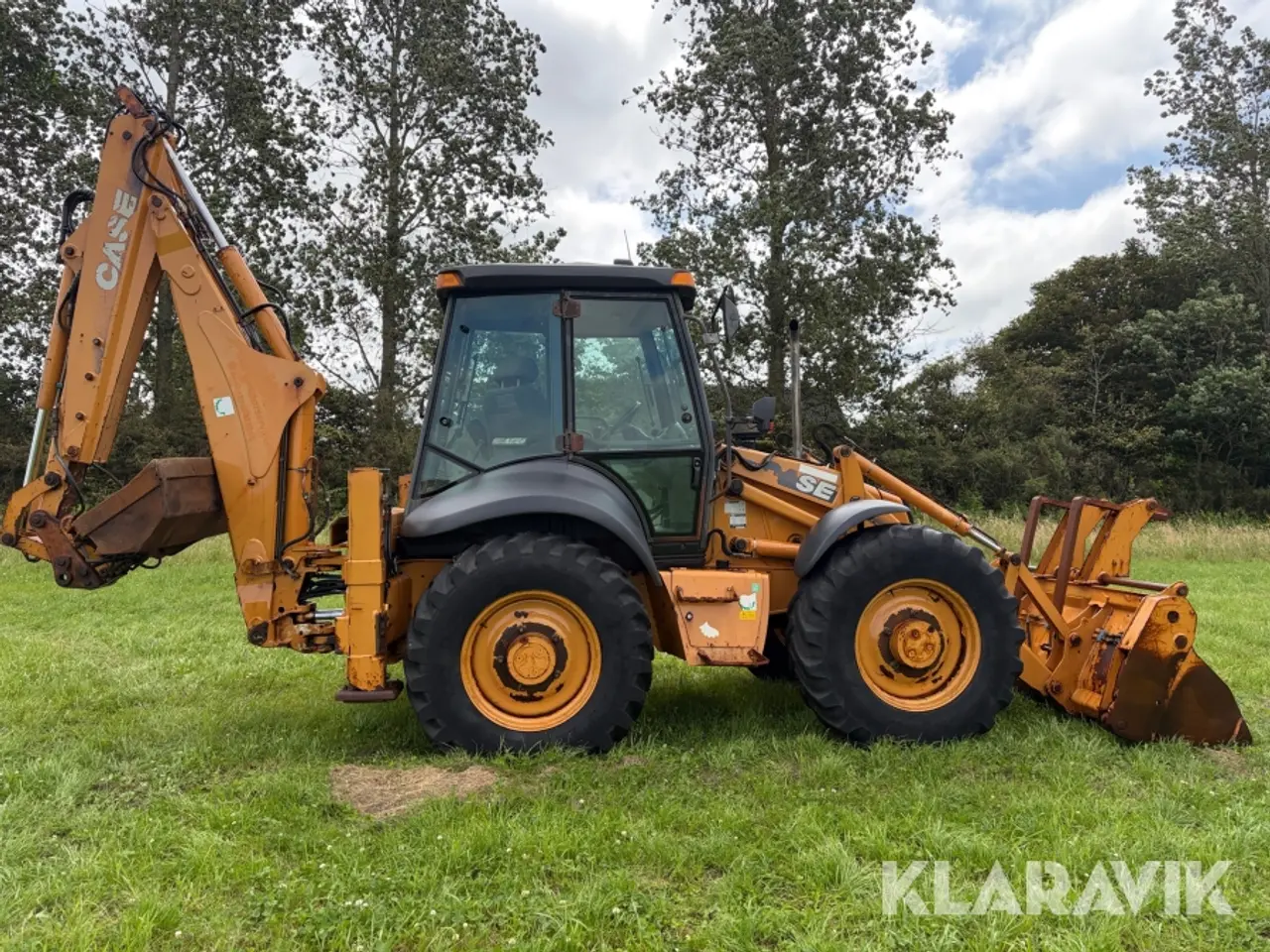 Billede 6 - Rendegraver CASE 695 SM - hydraulisk sideforskydning og ekstra skovle