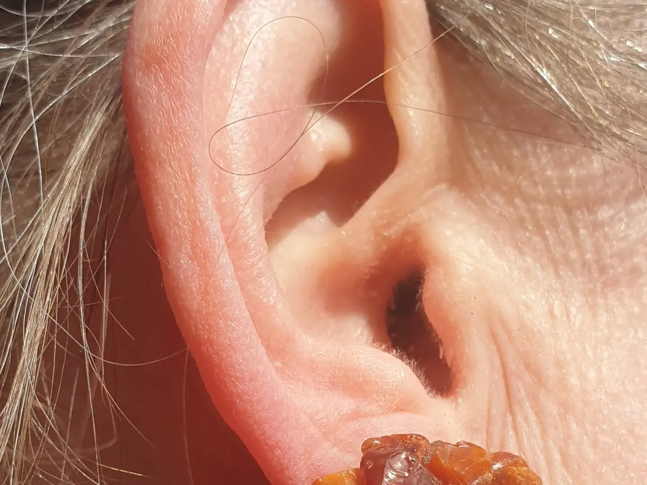 Billede 6 - Rav-Øreclips fra 50´erne. Rene Naturmaterialer