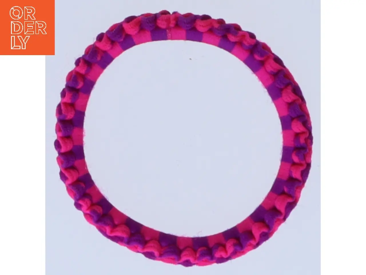 Billede 2 - Elastisk hårbånd i pink og lilla (str. Ø 5 cm)
