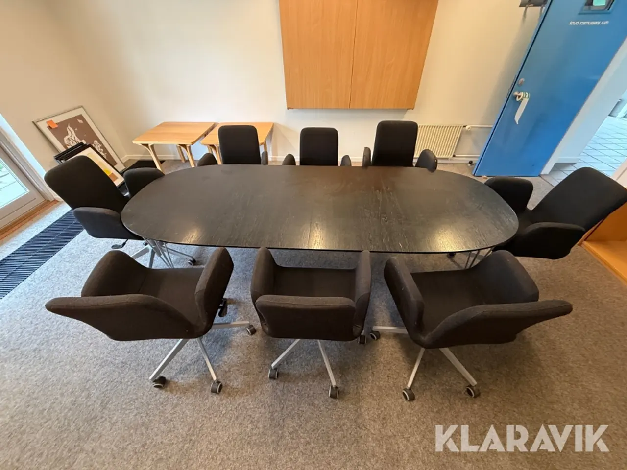 Billede 6 - Mødebord Fritz Hansen ovalt med 8 konferencestole