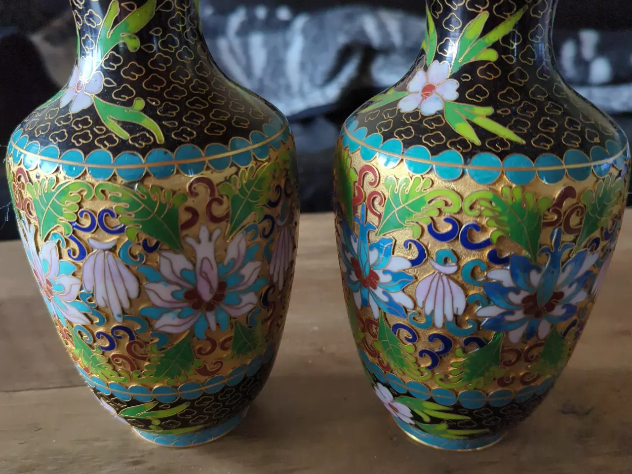 Billede 1 - Cloisonne vaser 2 stk