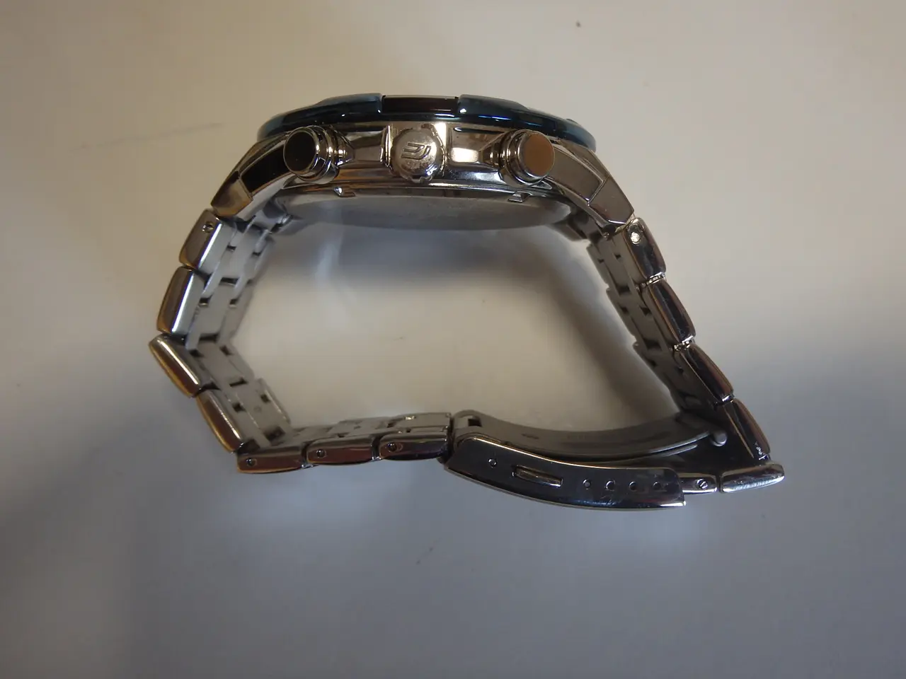 Billede 3 - Casio Edifice sort/blå/stål Kronograf Model 5345