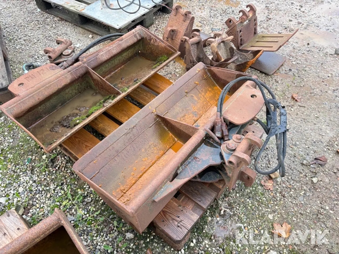 Billede 2 - Hydraulisk kipskovl 2 styk med 4 skovle