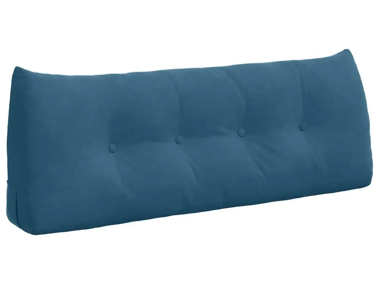 Billede 2 - Rygpude i blå fløjl 120 x 24 x 50 cm