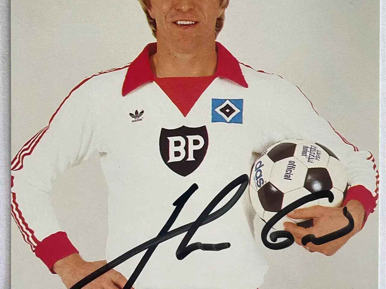 Billede 1 - Autograf af Horst Hrubesch (10X15cm) !