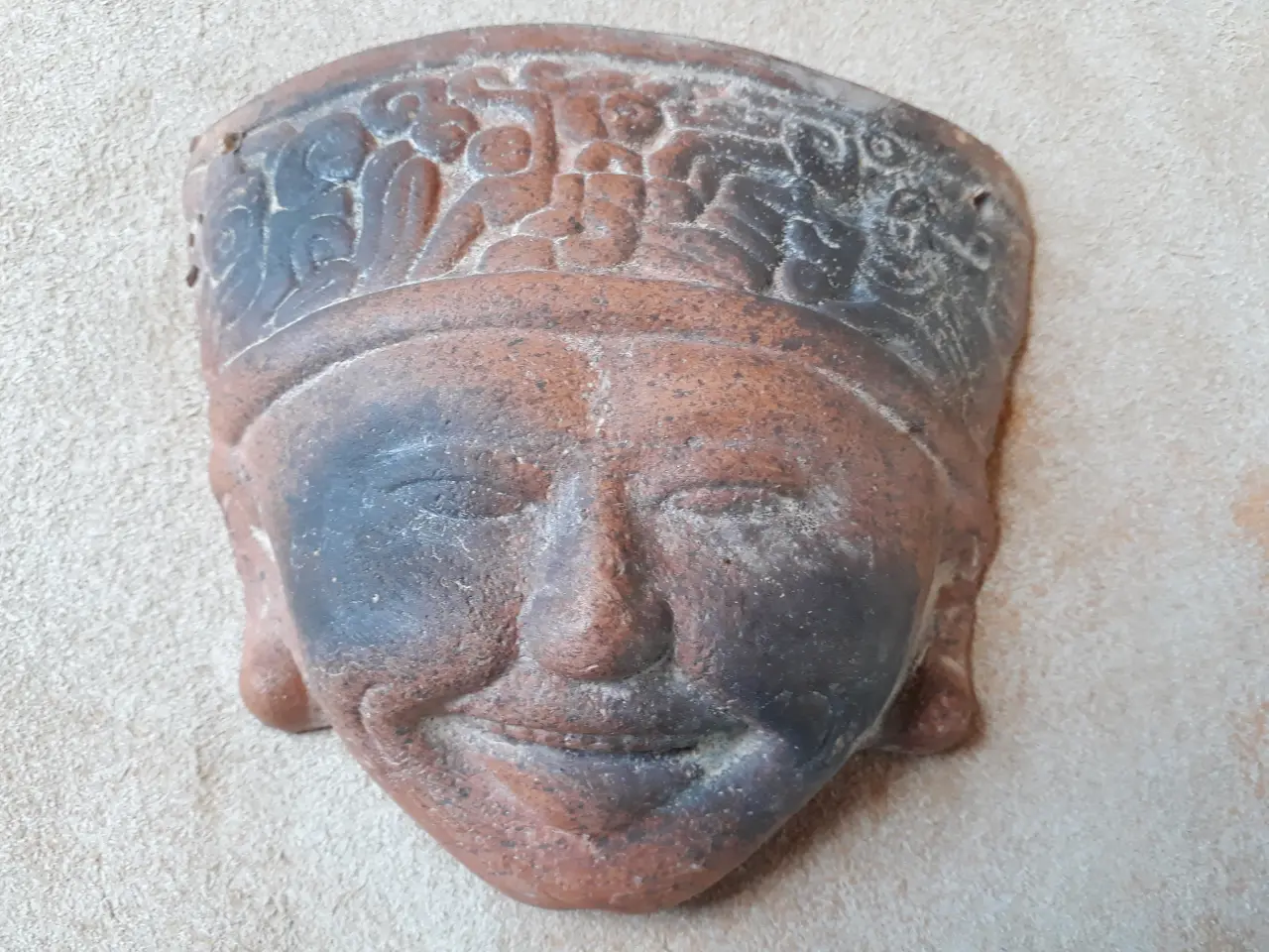 Billede 3 - 4 Mexicanske Terracotta Masker