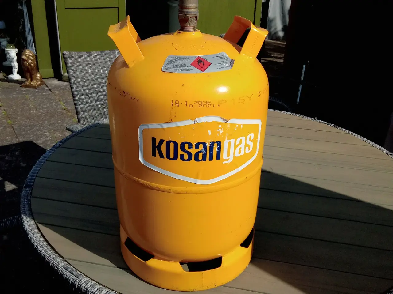 Billede 2 - 2 stk.tomme gasflasker