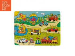 Børnepuslespil med transportmotiver (str. 30x22,5 cm)