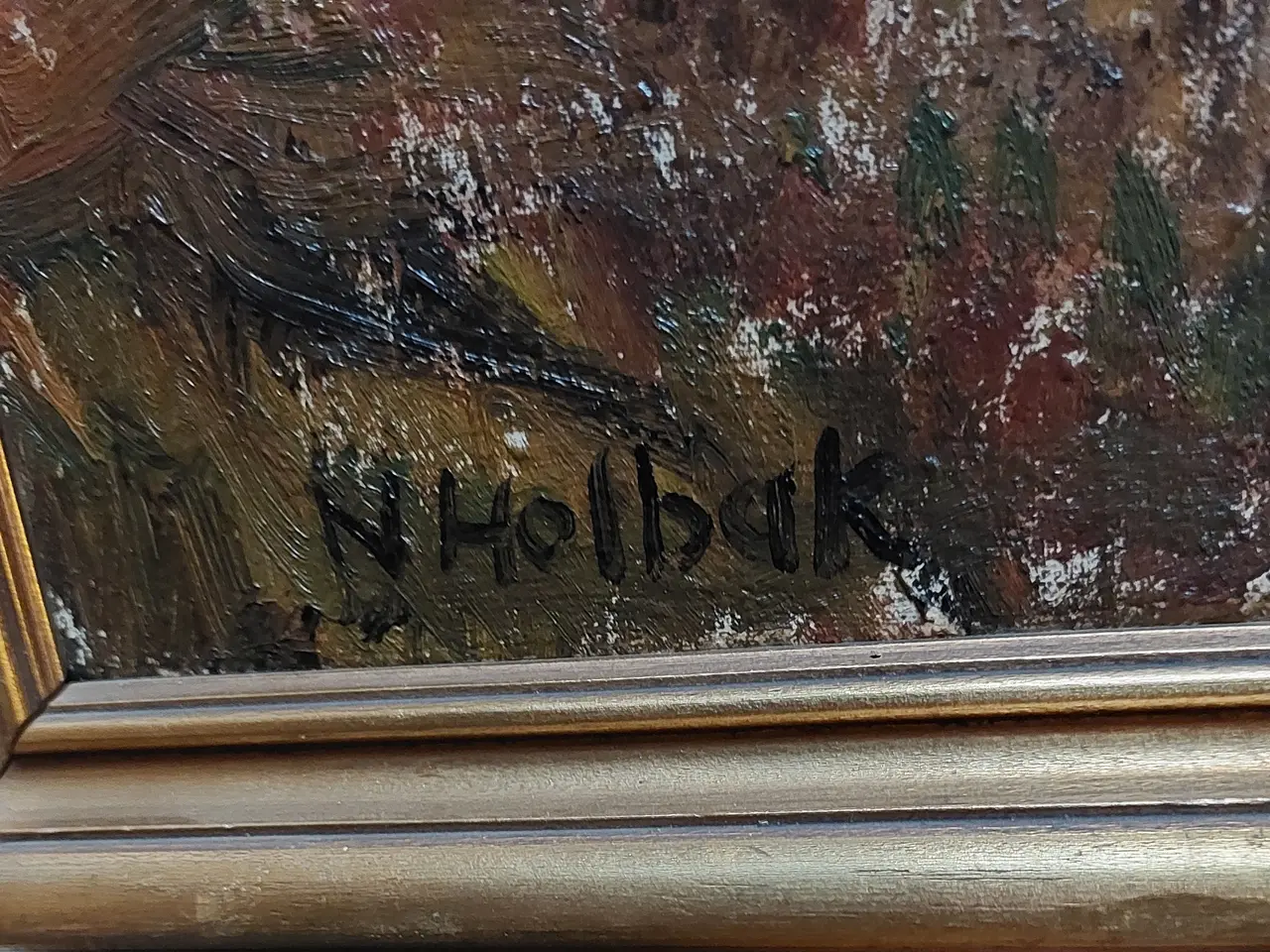 Billede 3 - NIELS HOLBAK - ( 1884 - 1954 ) - oliemaleri