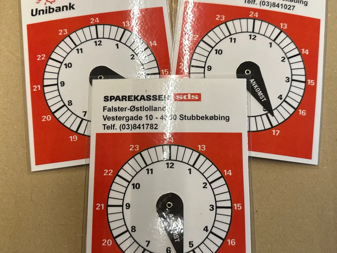 Billede 6 - Retro P-Skiver i pap der er lamineret