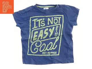 Børne T-shirt med tekst fra Pepco (str. 116)