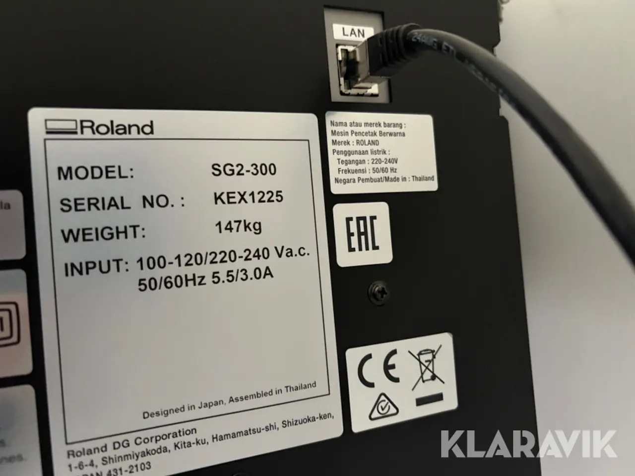 Billede 11 - Skæreplotter/ storformat printer Roland TrueVIS SG2-300