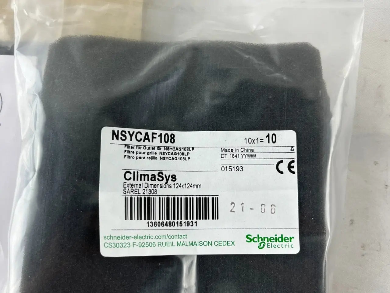 Billede 2 - Schneider Electric NSYCAF108 ClimaSys Filters for