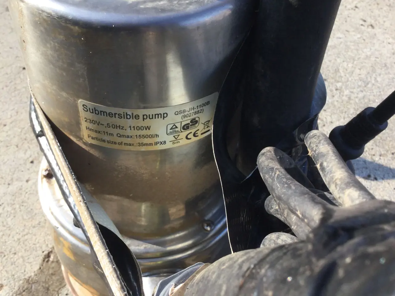 Billede 2 - Kloak pumpe med 8m slange