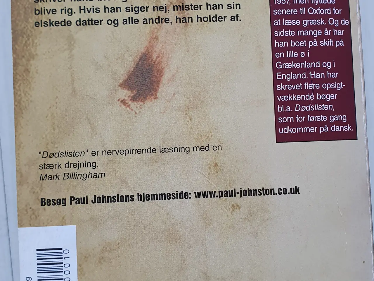 Billede 3 - Dødsliste. Thriller