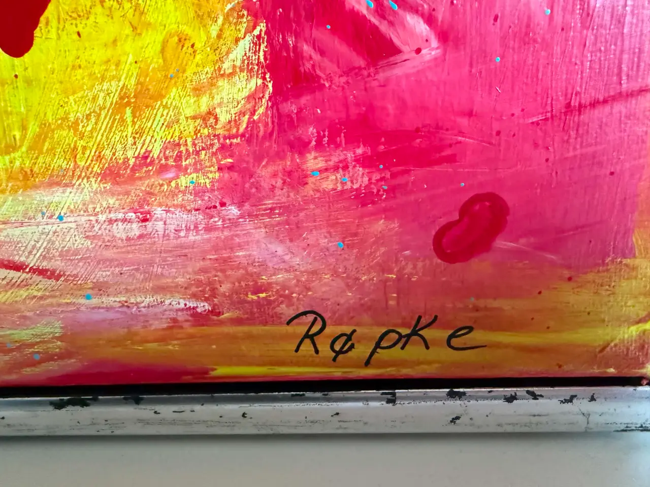 Billede 2 - Stort abstrakt maleri 150 x 100 cm –(pris ik fast)