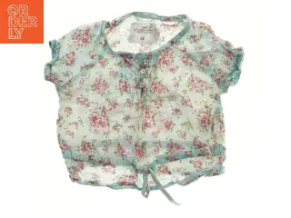 Blomstret kortærmet bluse fra H&M (str. 98)
