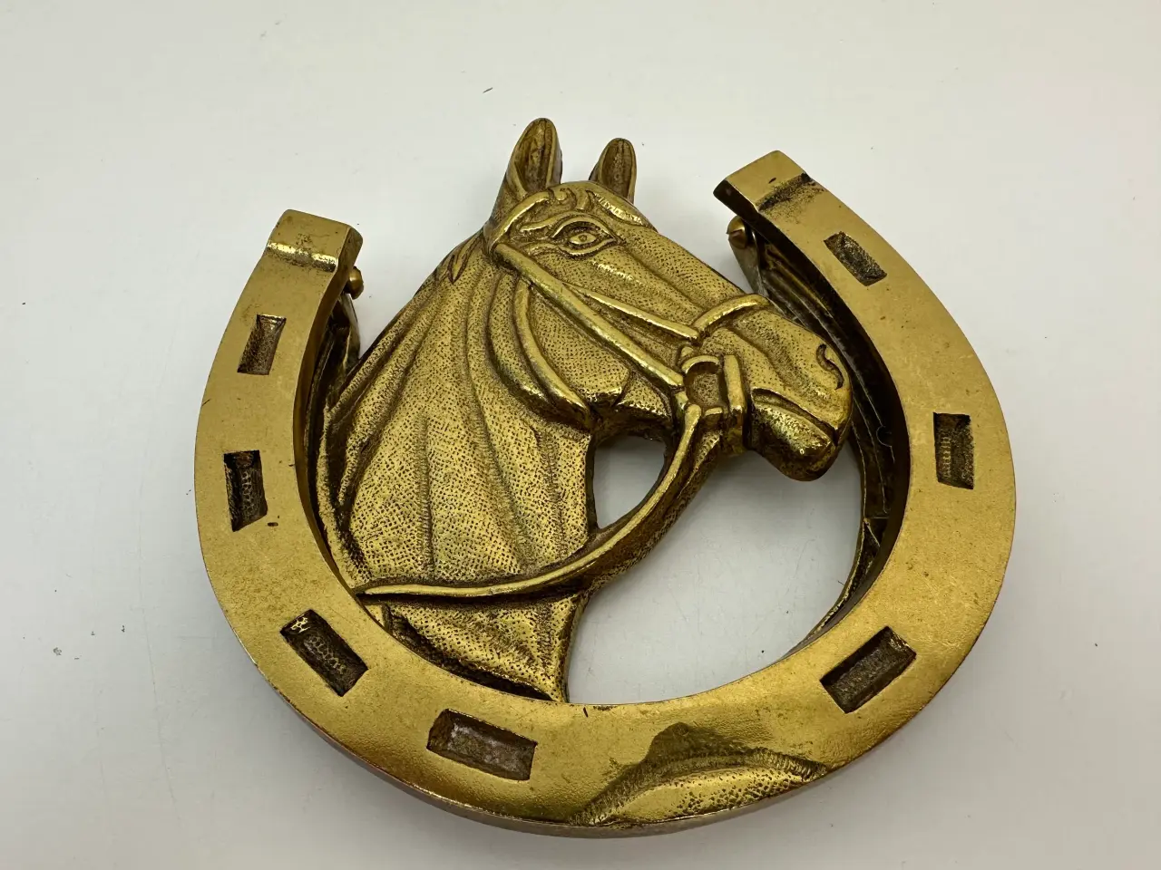 Billede 1 - Vintage dørhammer i messing (hest)
