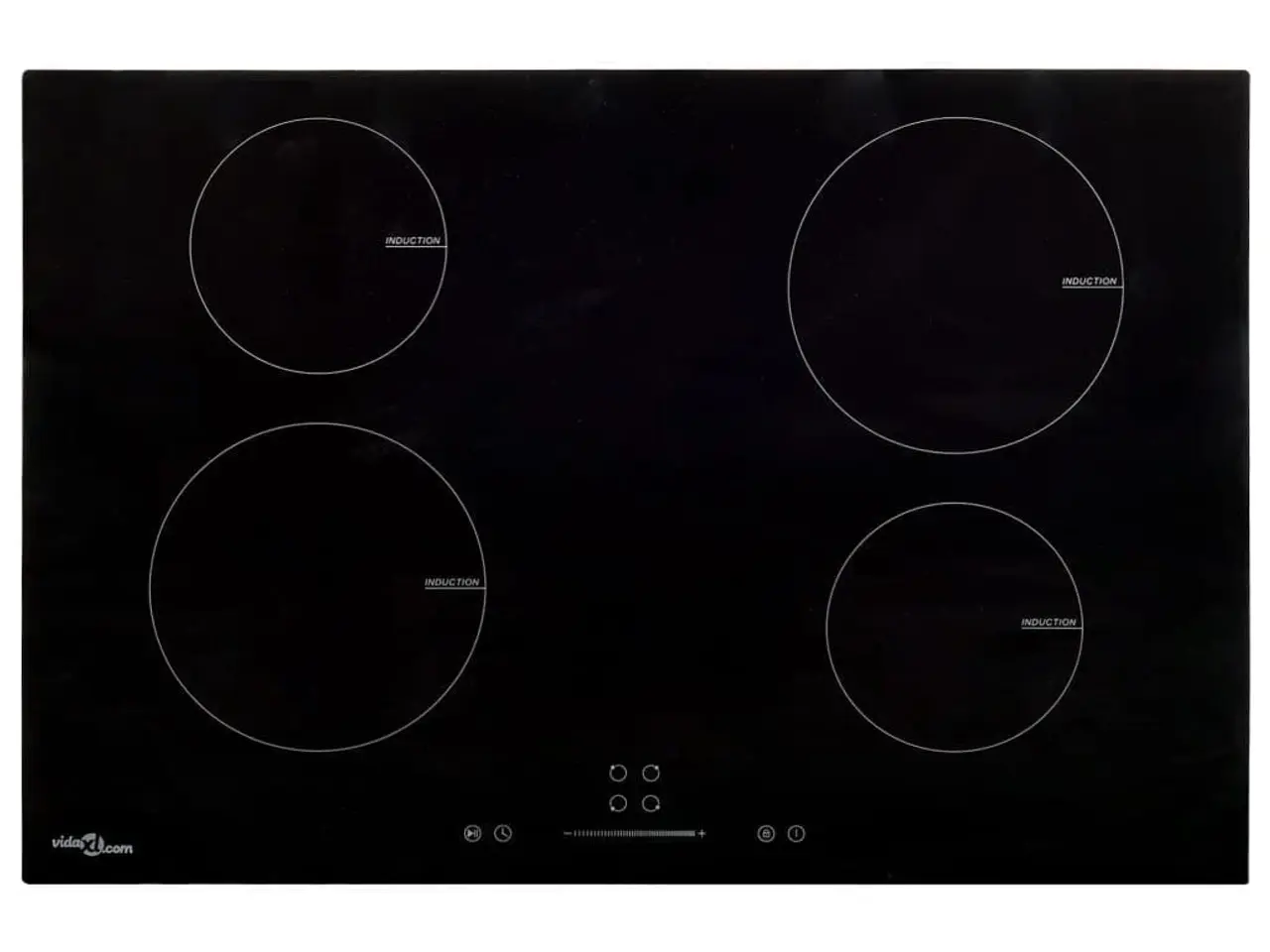 Billede 1 - Induktionskogeplade 77 cm - 4 zoner, Touch Control, 7.000 W, glas - sort