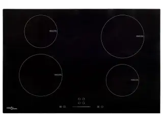 Induktionskogeplade med 4 zoner Touch Control 7000 W 77 cm glas