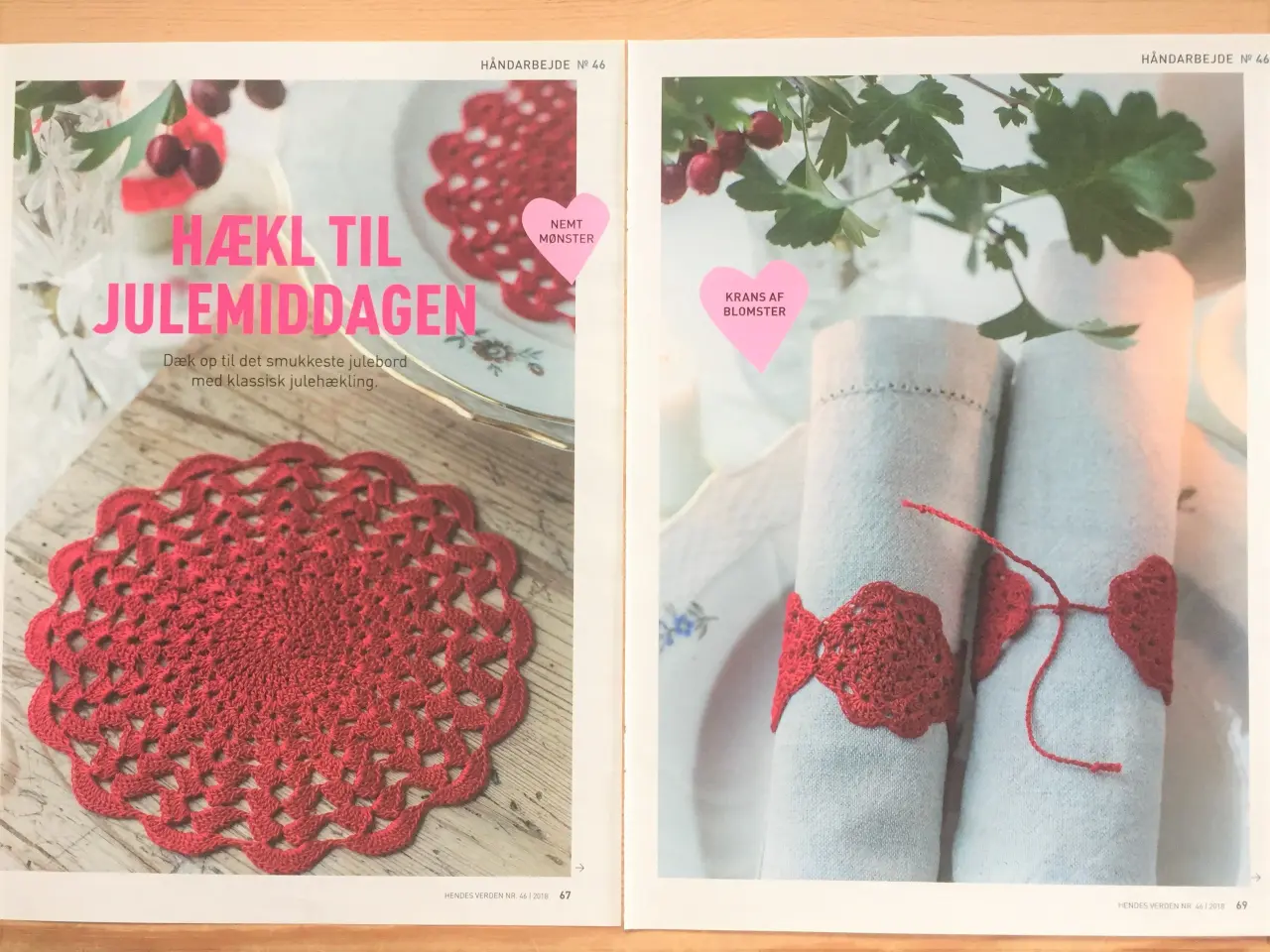 Billede 1 - Hækl til julemiddagen