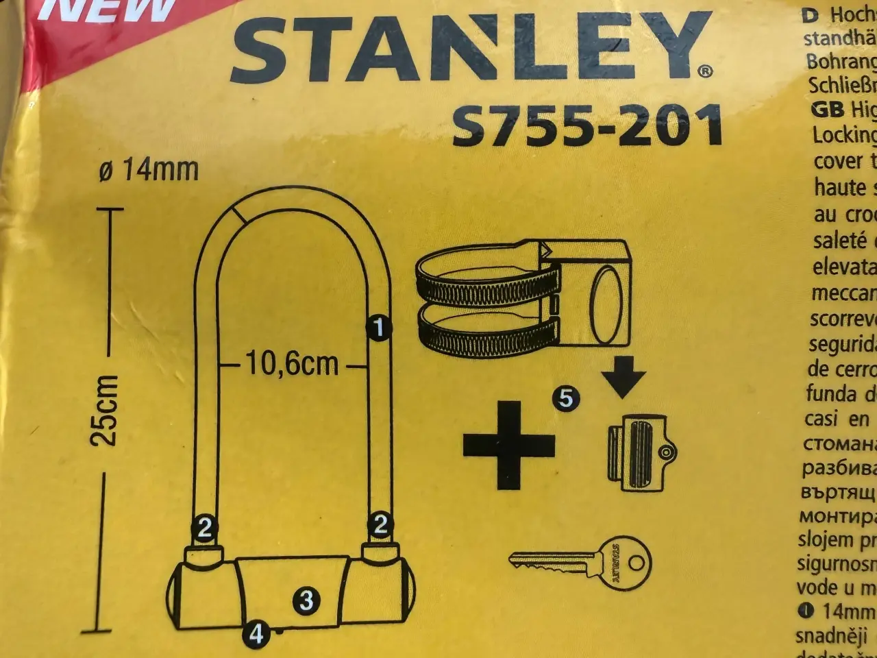 Billede 3 - Stanley s755-201 bøjlelås