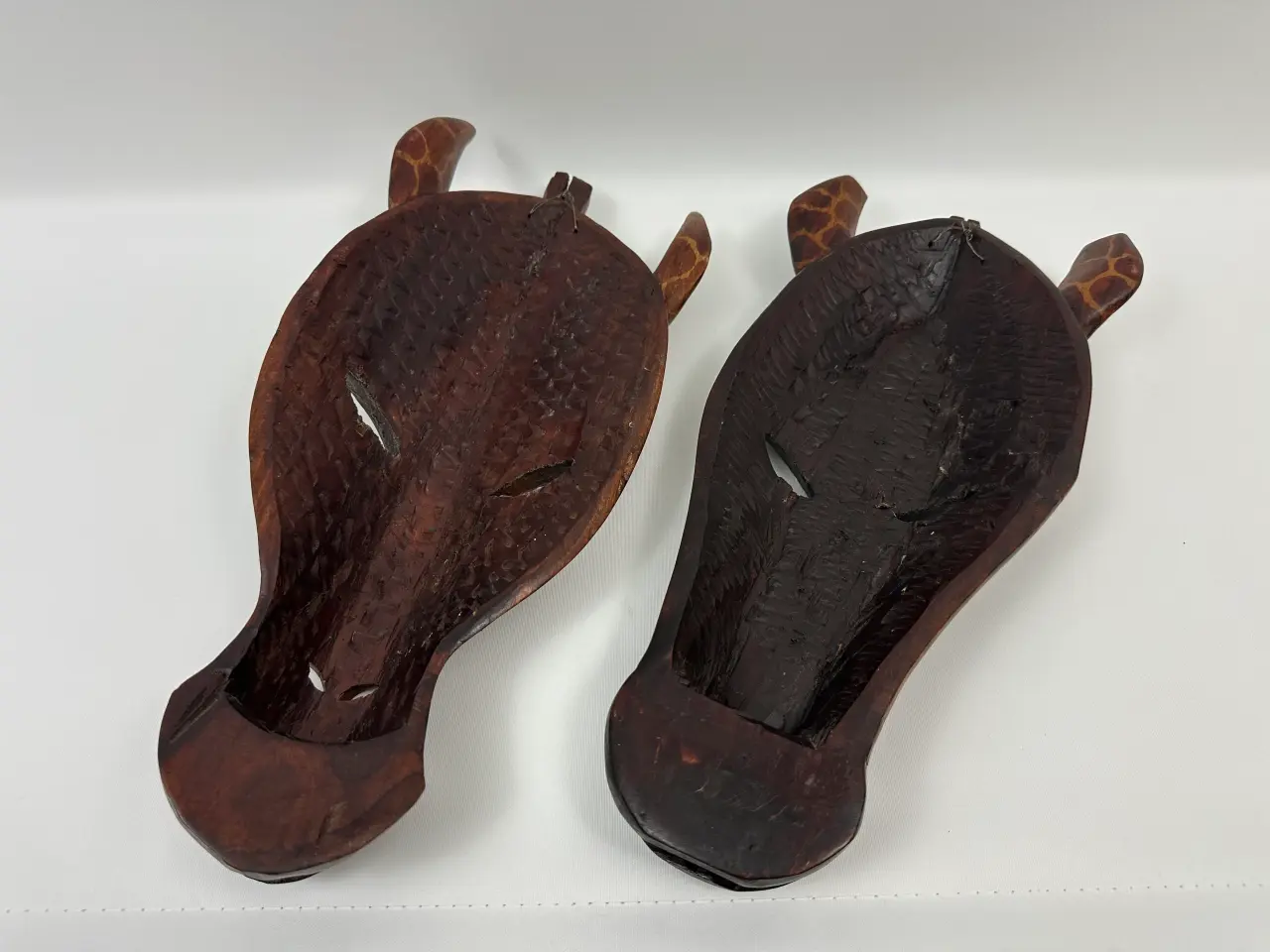 Billede 7 - 2 stk. store afrikanske 'giraf' masker