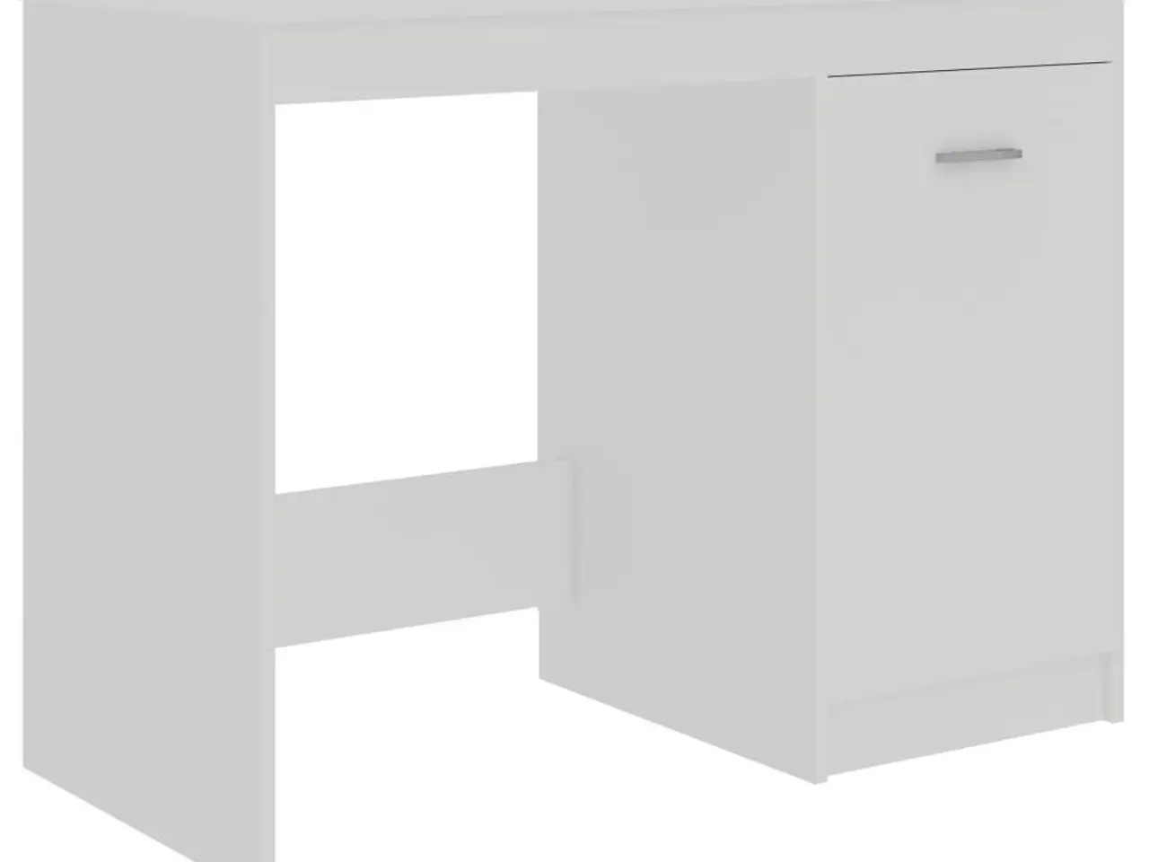 Billede 5 - Skrivebord hvid 140x50x76 cm konstrueret træ