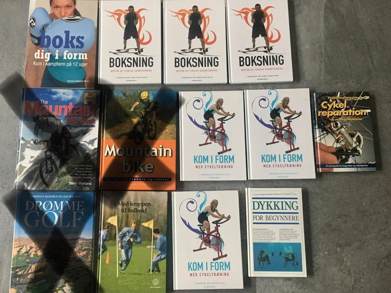 Billede 1 - boksning, kom i form, dykning, fodbold, cykel rep.
