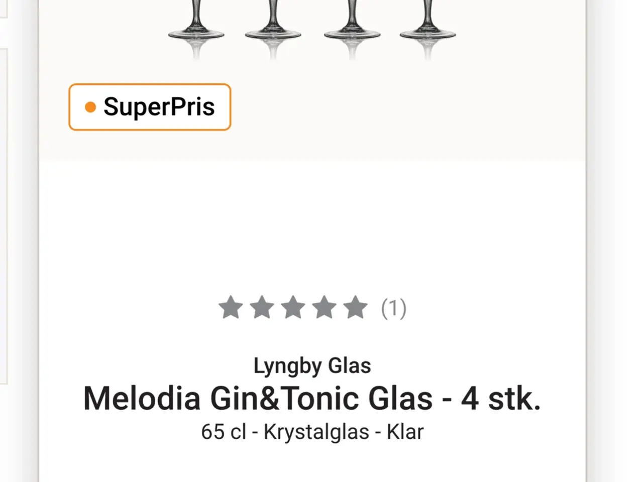 Billede 1 - Lyngbyglas Melodia